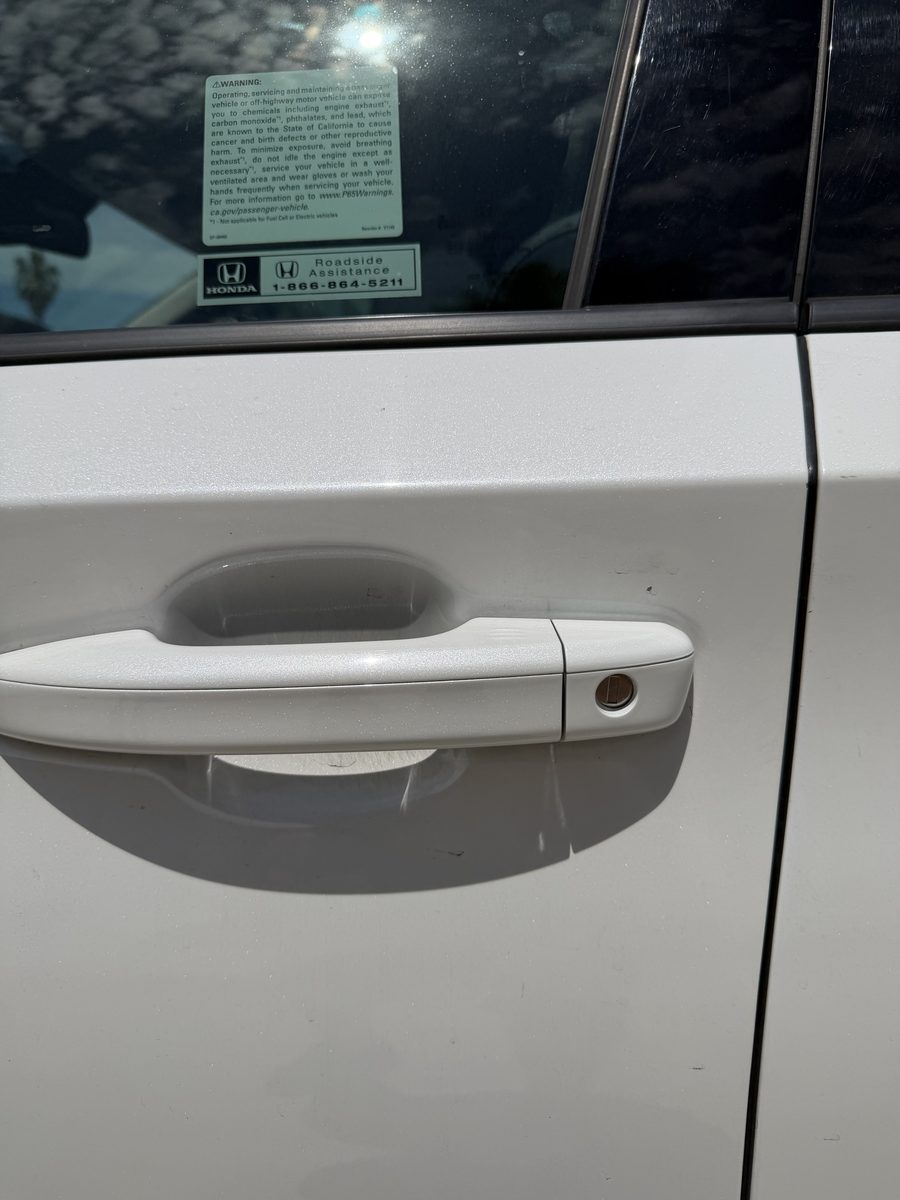 Completed car door lock cylinder repair