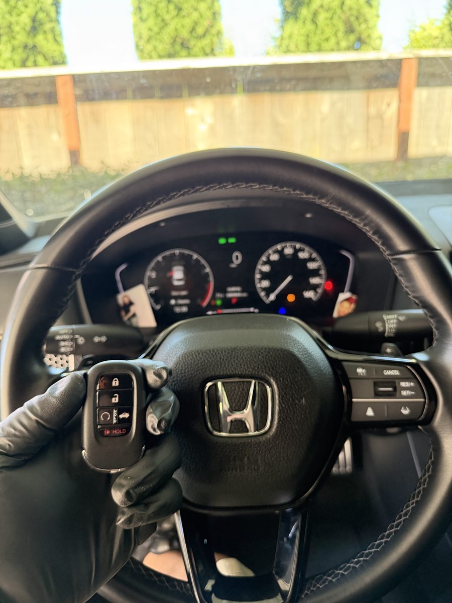 Honda Civic smart key fob programmed in the vehicle